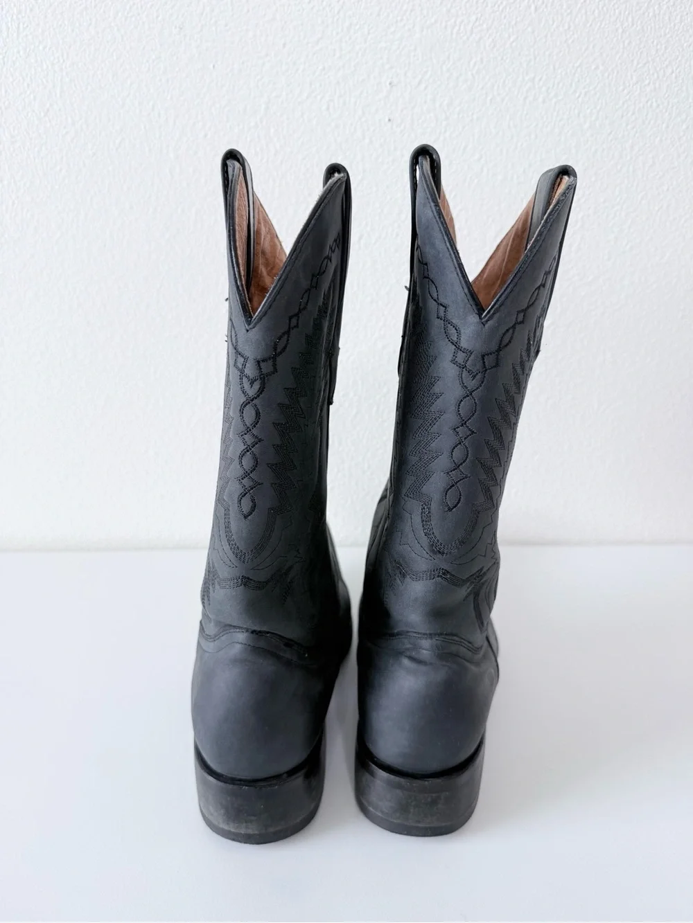 Vintage Chaparral Leather Boots US Men’s 9-Lemonwood Pegged Sole | León, Mexico